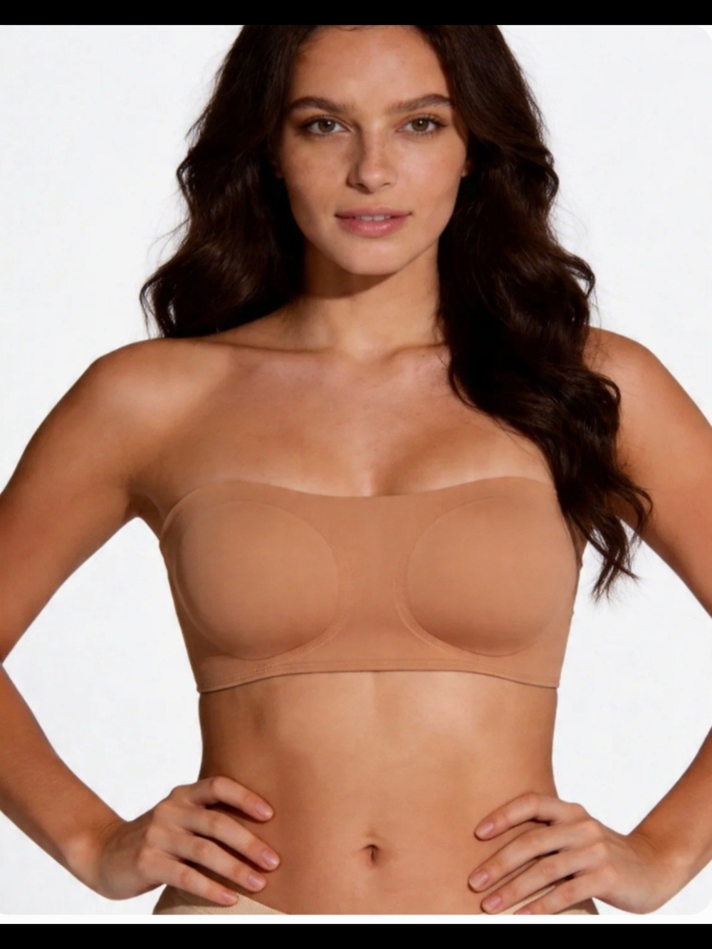 Anti Slip Crossover Seamless Strapless Bandeau Bra